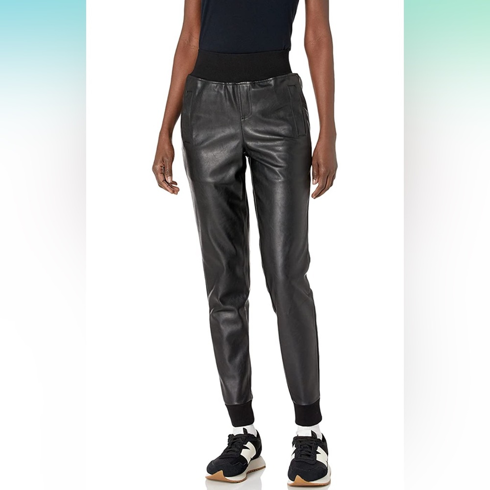 NWOT KENDALL + KYLIE Women's Vegan Leather Jogger Size M